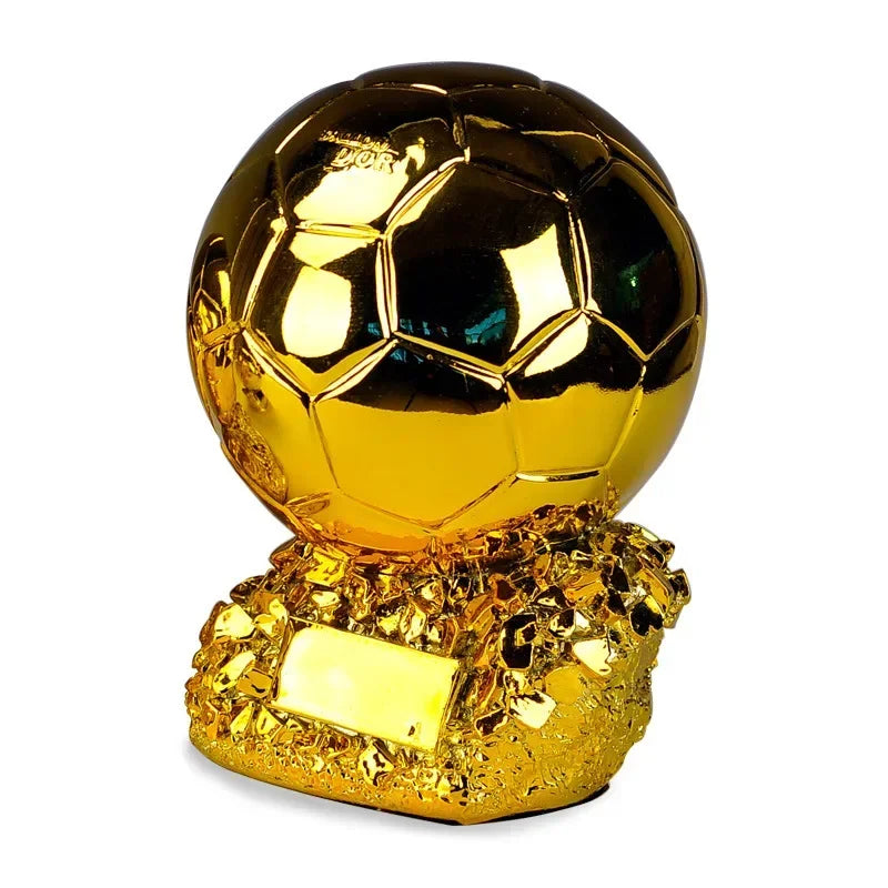 25cm Golden Ballon Football Excellent Player Award Competition Honor Reward Spherical Trophy Best Gift Home Decor